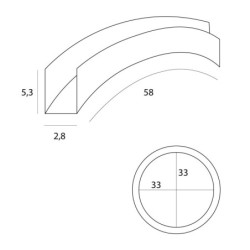 Magnetinis bėgis Maxlight MAGNETIC MEC 48V Juodas