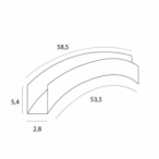 Magnetinis bėgis Maxlight MAGNETIC MEC 48V Juodas