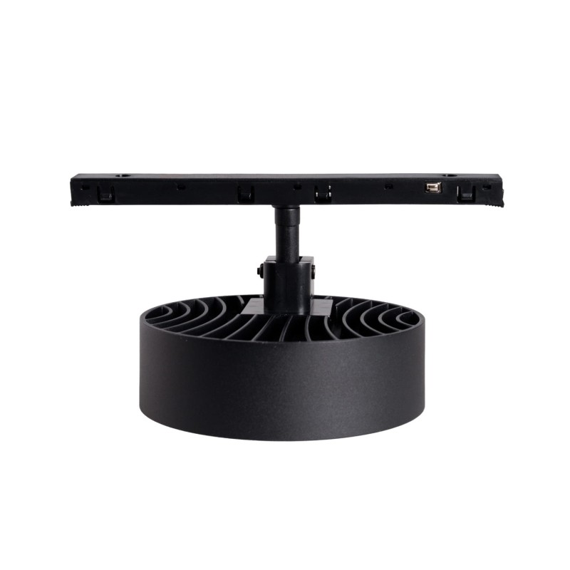 Bėginis šviestuvas Maxlight Micro11 Round grid 16W CCT Zigbee Juodas