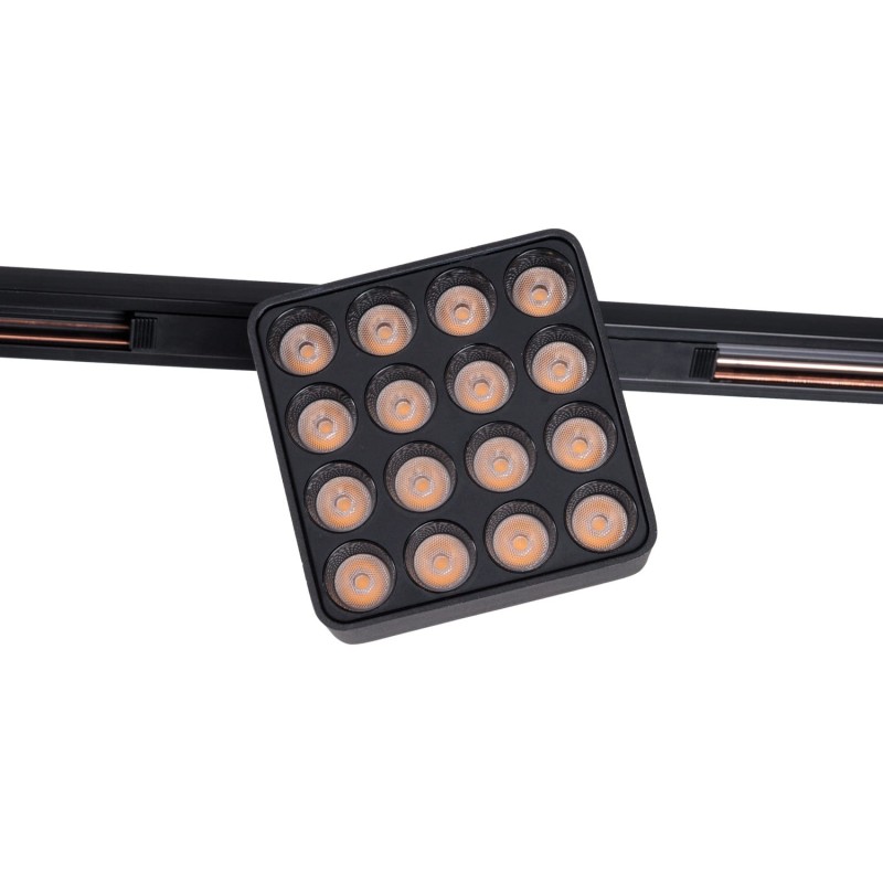 Šviestuvas Maxlight Micro11 Square grid Integruotas LED 12W Juodas