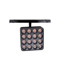 Bėginis šviestuvas Maxlight Micro11 Square Grid 12W Juodas Zigbee