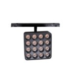 Bėginis šviestuvas Maxlight Micro11 Square Grid 12W Juodas Zigbee