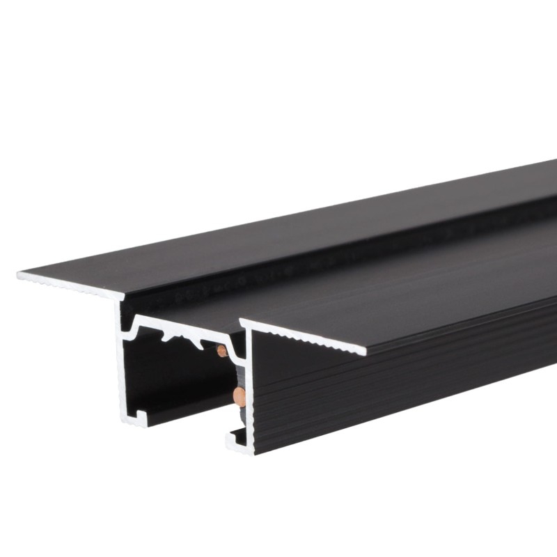 Įleidžiamas magnetinės sistemos bėgio profilis Maxlight Micro11 MEC 200cm Juodas