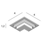 Kampinis įleidžiamas laikiklis Maxlight Micro11 90° Juodas