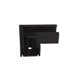 Paviršinis kampinis tvirtinimo elementas Maxlight Micro11 90° kampo Juodas