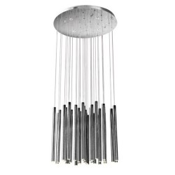 Pakabinamas šviestuvas Maxlight Organic Integruotas LED 45W 2700K Chromo