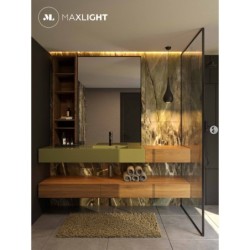 Pakabinamas šviestuvas Maxlight Drop 1xE27 Juodas