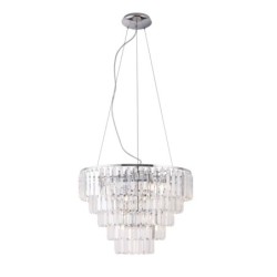 Pakabinamas šviestuvas Monaco 15xG9 Chromo Ø60cm