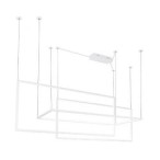 Pakabinamas šviestuvas Geometric 3xIntegruotas LED 79.8W Baltas