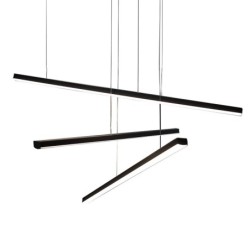 Pakabinamas šviestuvas Maxlight Trio III Integruotas LED 36W 3000K Juodas