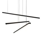 Pakabinamas šviestuvas Maxlight Trio III Integruotas LED 36W 3000K Juodas