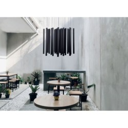 Pakabinamas šviestuvas Organic Integruotas LED 45W Juodas