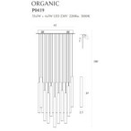 Pakabinamas šviestuvas Organic Integruotas LED 45W Juodas