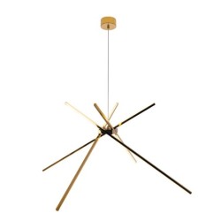 Pakabinamas šviestuvas Spider Integruotas LED 33W Auksinės spalvos