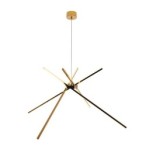 Pakabinamas šviestuvas Spider Integruotas LED 33W Auksinės spalvos