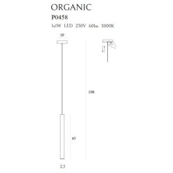 Pakabinamas šviestuvas ORGANIC Integruotas LED 1W Vario