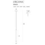 Pakabinamas šviestuvas ORGANIC Integruotas LED 1W Vario