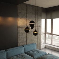 Pakabinamas šviestuvas Cometshine 8W Integruotas LED Juoda, Aukso