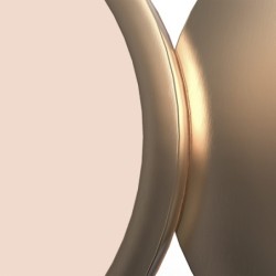 Pakabinamas šviestuvas Momo Integruotas LED 35W Juoda, Šlifuoto aukso