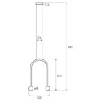 Pakabinamas šviestuvas Enigma 2x4W LED Žalia