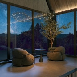 Pakabinamas šviestuvas STARDUST 7x Integruotas LED 14W Juodas