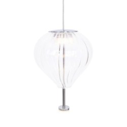 Pakabinamas šviestuvas Maxlight Palloncini 2x6W Integruotas LED Balta, Chromo, Skaidraus stiklo