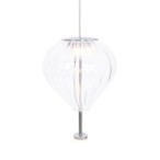 Pakabinamas šviestuvas Maxlight Palloncini 2x6W Integruotas LED Balta, Chromo, Skaidraus stiklo