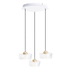 Pakabinamas šviestuvas Lipari III 3xIntegruotas LED 22W Balta, šlifuoto aukso
