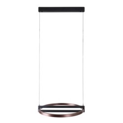 Pakabinamas šviestuvas Singapur Round Integruotas LED 48W Juoda, Ruda