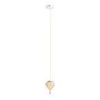 Pakabinamas šviestuvas Palloncini I Integruotas LED 6W Baltas, Chromo, Gintarinis