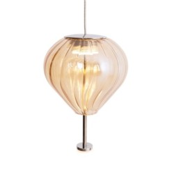 Pakabinamas šviestuvas Palloncini I Integruotas LED 6W Baltas, Chromo, Gintarinis