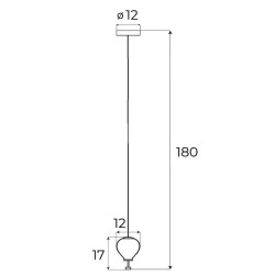 Pakabinamas šviestuvas Palloncini Integruotas LED 2x6W Baltas, Chromo, Dūminio stiklo