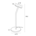 Stalinis šviestuvas Ibiza 6W Integruotas LED Juodas