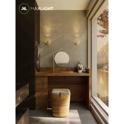 Sieninis šviestuvas Vetro Integruotas LED 3W Aukso