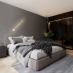 Sieninis šviestuvas Spider Integruotas LED 8.4W Aukso