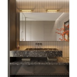 Maxlight Sieninis šviestuvas Flink Integruotas LED 12W Auksinė