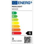 Sieninis šviestuvas Retro Integruotas LED 3W Juoda