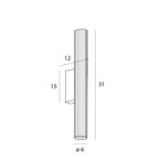 Sieninis šviestuvas Fayette Integruotas LED 5.5W Juodas