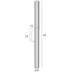 Sieninis šviestuvas Maxlight FAYETTE Integruotas LED 11.6W Juodas