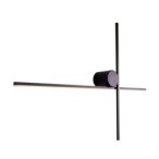 Sieninis šviestuvas Maxlight Arne 60cm Integruotas LED 3000K Juodas