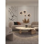 Sieninis šviestuvas Marbles Integruotas LED 10W Juodas