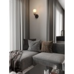 Sieninis šviestuvas Maxlight Modern 5W 3000K Juodas