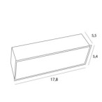 Įleidžiamo modulinio šviestuvo korpusas Maxlight H180.03 MODULAR Baltas (H180.03)