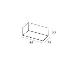 Įleidžiamas šviestuvo korpusas Maxlight MODULAR Baltas (H180.05)