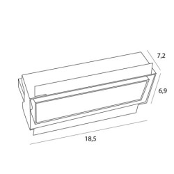 Maxlight Modular H180.08 įleidžiamas šviestuvas baltas (H180.08)
