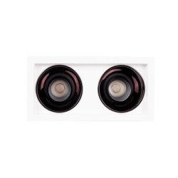 Įleidžiamas lubinis šviestuvas Maxlight Spilio FRA 2xHM190 Baltas (H190.05)