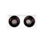 Įleidžiamas lubinis šviestuvas Maxlight Spilio FRA 2xHM190 Baltas (H190.05)