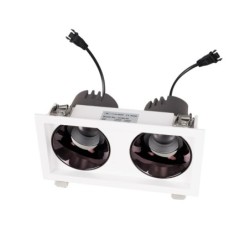 Įleidžiamas lubinis šviestuvas Maxlight Spilio FRA 2xHM190 Baltas (H190.05)
