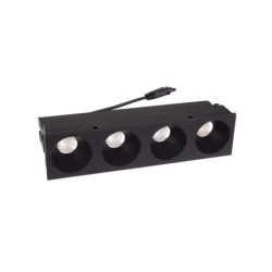 LED modulis Maxlight Modular 12W Juodas, 3000K (HM180 4L)