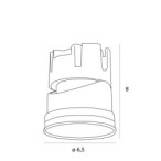LED modulis Spilio 10W 4000K Juodas (HM190 4000K)